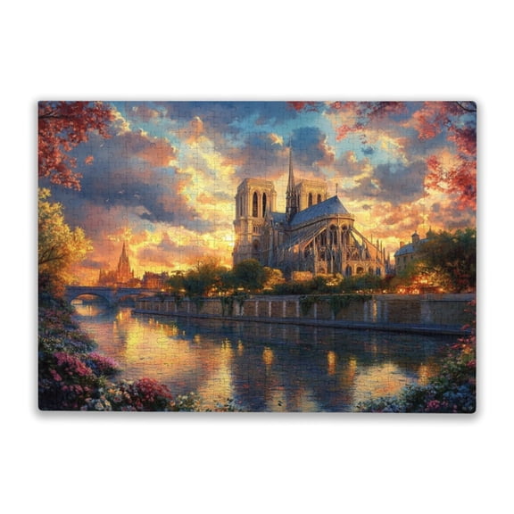 Adult Wooden Puzzle 500 Pieces Puzzle Notre Dame Suitable For Those Who Like Challenging Family Leisure And Entertainment Toys