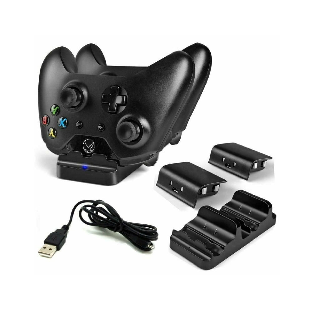 XBOX ONE Dual Charging Dock Station Controller Charger with 2 Extra