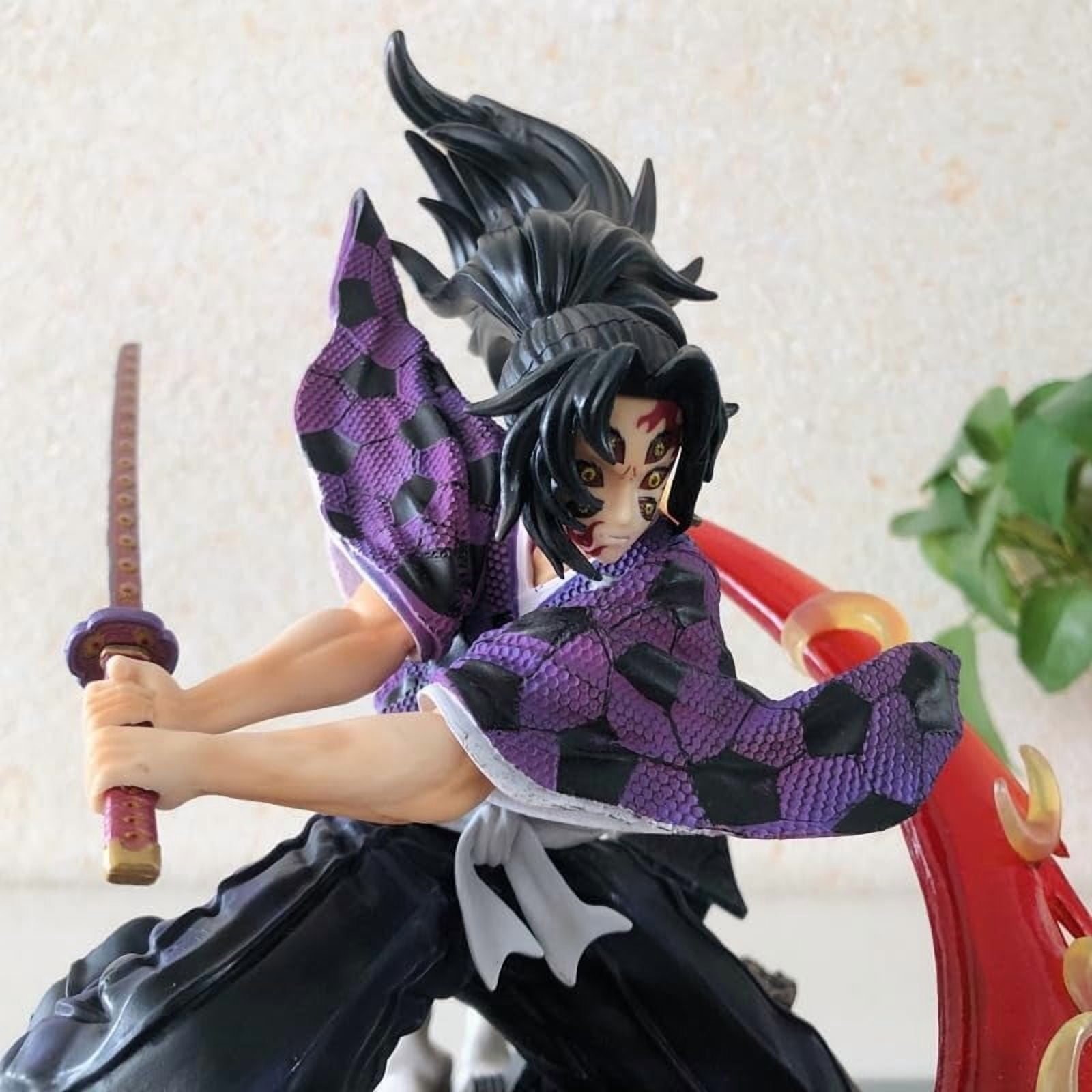 Kokushibo Figures, Kokushibo Swinging Sword Figure Statue 26cm/10.2inch PVC Figurine Cosplay Action Figures Model Collectible Anime Fans Gift