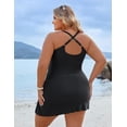 thumbnail image 2 of Women Plus Size Swim Dress Swimsuit One Piece Tummy Control Bathing Suits Modest Criss Cross Swim Suits, 2 of 8
