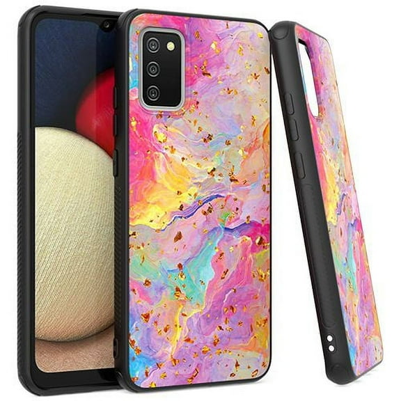 Bemz Speckle Marble Case for Samsung Galaxy A02s (with Touchless Tool) - Rainbow