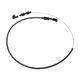 thumbnail image 1 of Cable de acelerador universal para vehículo de 24" de acero inoxidable trenzado negro, 1 of 4