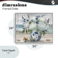 thumbnail image 4 of Stupell Industries Coastal Seaside Hydrangea Bouquet in Window Gray Framed Giclee Art, 30 x 24, by Nan, 4 of 8