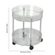 thumbnail image 3 of Carrito Organizador Rodante de 2 Niveles con Ruedas, Estante Organizador de Plástico Transparente para Cocina, Baño, Sala de Estar, 35 X 30 X 30 Cm (13,77 X 12 X 12 Pulgadas), 3 of 6