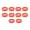 Red, variant on M Buder 10Pcs Goat Collar Sheep Identification Bands Livestock Marking Ring PU Leather Farming Equipment Supplies for Animal Tracking Safety 13.8 inches / 35 cm Red
