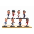 thumbnail image 1 of Set de 8 muñecos coleccionables de estrellas de fútbol de la Copa Mundial, 3.5 pulgadas, multicolor, 1 of 5