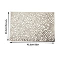 Christmas Decorations Fashion Hollowed Out Flower Bronzing Placemats