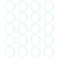 thumbnail image 4 of Plastic Rings, 20 Pieces Practical Useful Book Rings Textured Elegant Flexible Durable  For Document For Cards For Notebook Pink,Yellow,Green,Blue, 4 of 8