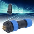 thumbnail image 4 of Wchiuoe Flange Power Connector,IP68 Waterproof Plug Socket Flange Aviation Power Connector Industrial Adapter AC380V SP20,Waterproof Power Connector, 4 of 8