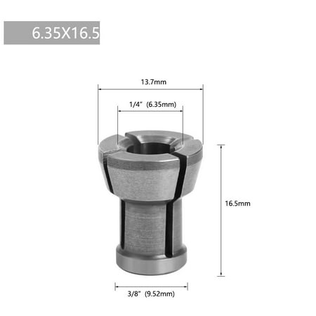 

BCLONG M17 6/6.35/8Mm Collet Chuck Adapter With Nut Engraving Trimming Machine Router