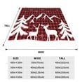 thumbnail image 5 of Bingfone Christmas Buffalo Plaid Print Flannel Fleece Blanket Throw Blanket For Bed,Sofa,Couch,Travel,Camping(40"X30"), 5 of 9
