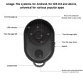 thumbnail image 4 of Bluetooth Sans Fil Bouton d'Obturation à Distance Pause de Lecture Page Tourneur Compatible pour TIKTok, 4 of 7