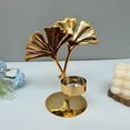 thumbnail image 6 of chaungfeng Metal Tealight Candle Holder, Wall Sconces Candle Holder, Iron Retro Leaf Design Golden for Living Room Bathroom Dining Room Office Hotel Decorations (Ginkgo), 6 of 6