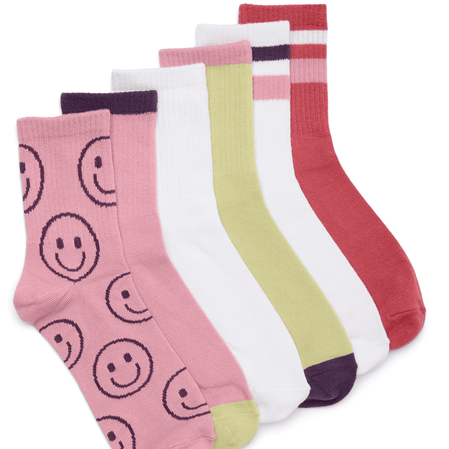 Pink Smiley/Rib
