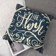 thumbnail image 7 of nygtbtfer Spring Pillow CoversEucalyptus Leaves Truck Bless This Home Set of2 Welcome Decorative Throw Pillows Cases Outdoor Decor for Couch Living Room White, 7 of 7