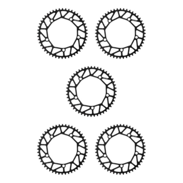 Youkk Alloy Crank set - Durable Precise Fit Smooth Operation - Guaranteed Compatibility Bicycles Crank 48T black 5Set