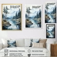 thumbnail image 4 of Designart "Frozen Reflections Alaska I" Landscapes Floater Framed Wall Decor, 4 of 7