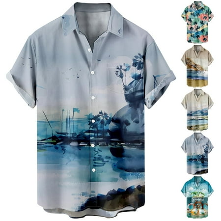

Stylish Short Sleeve Hawaiian Shirt for Men Boys Men s Big and Tall Short Sleeve Outfits