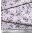 thumbnail image 3 of Soimoi Polyester Crepe Fabric Leaves & Floral Artistic Decor Fabric Printed Yard 52 Inch Wide, 3 of 3
