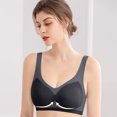 thumbnail image 5 of Dwellite Seamless Bra for Women Breathable Liftup Bra Lightly Sports Bra Underwear Black 40, 5 of 5