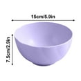 thumbnail image 3 of Fmbmuo 6 inch Wheatgrass Twill Bowl Set - Eco-Friendly Natural Fiber Tableware - Lightweight and Durable (5.9*2.9 inch, Purple), 3 of 4