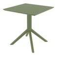 thumbnail image 2 of Lucy Outdoor Bistro Set 3 Piece with 27 inch Table Top Olive Green, 2 of 3