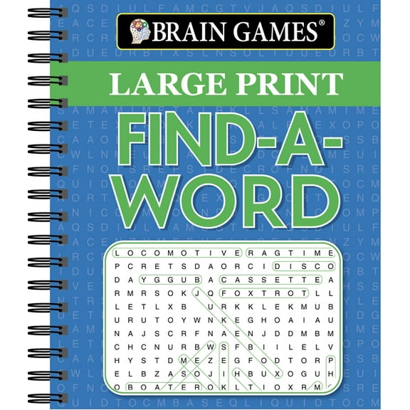 Brain Games Large Print Brain Games - Large Print Find a Word, (Spiral-Bound)