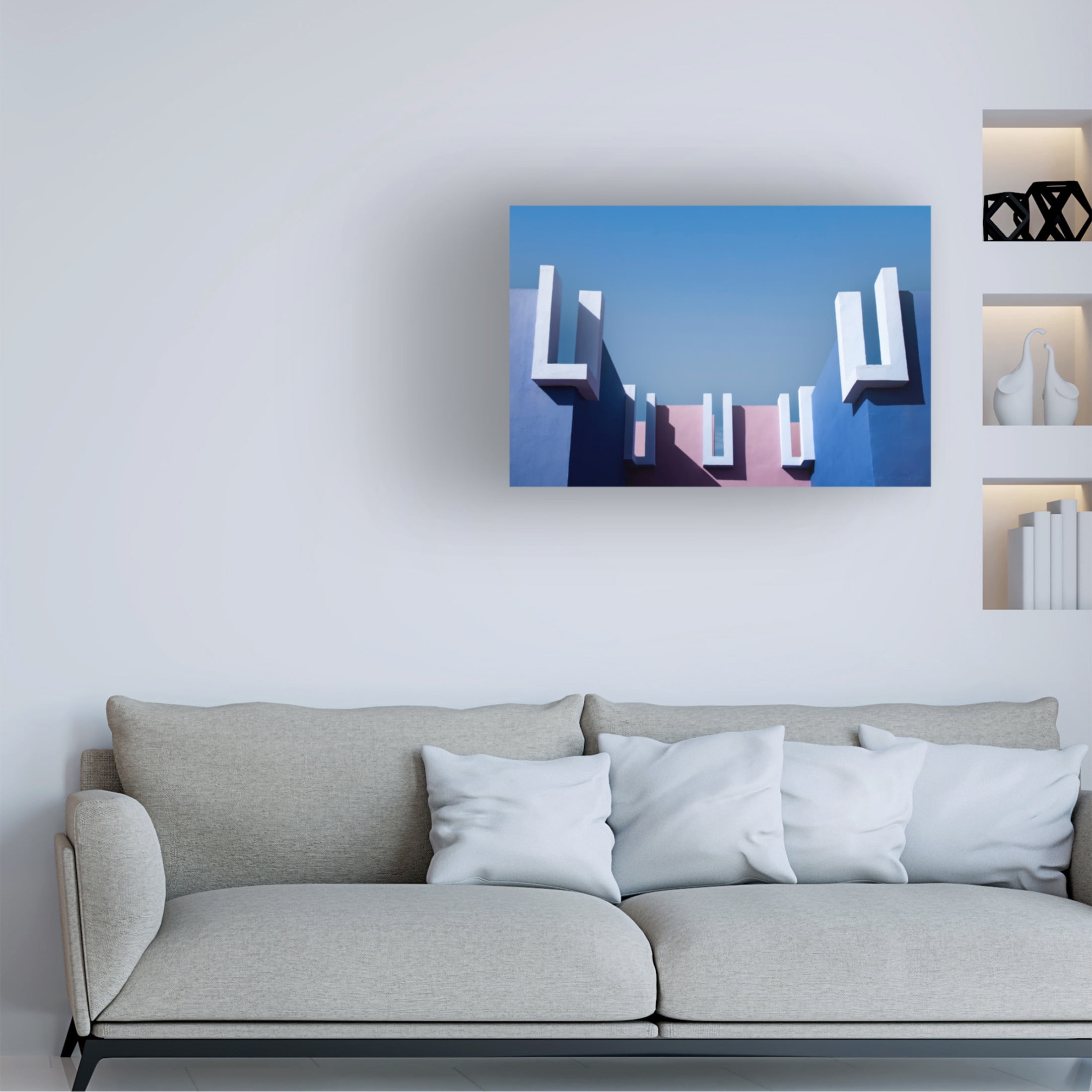 Trademark Fine Art Linda Wride Muralla Roja 5 Canvas Wall Art