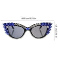 thumbnail image 2 of HOOWIFFY 1 Pair Blue PC Sunglasses For Teen Girls Fashionable Design Summer Use, 2 of 8