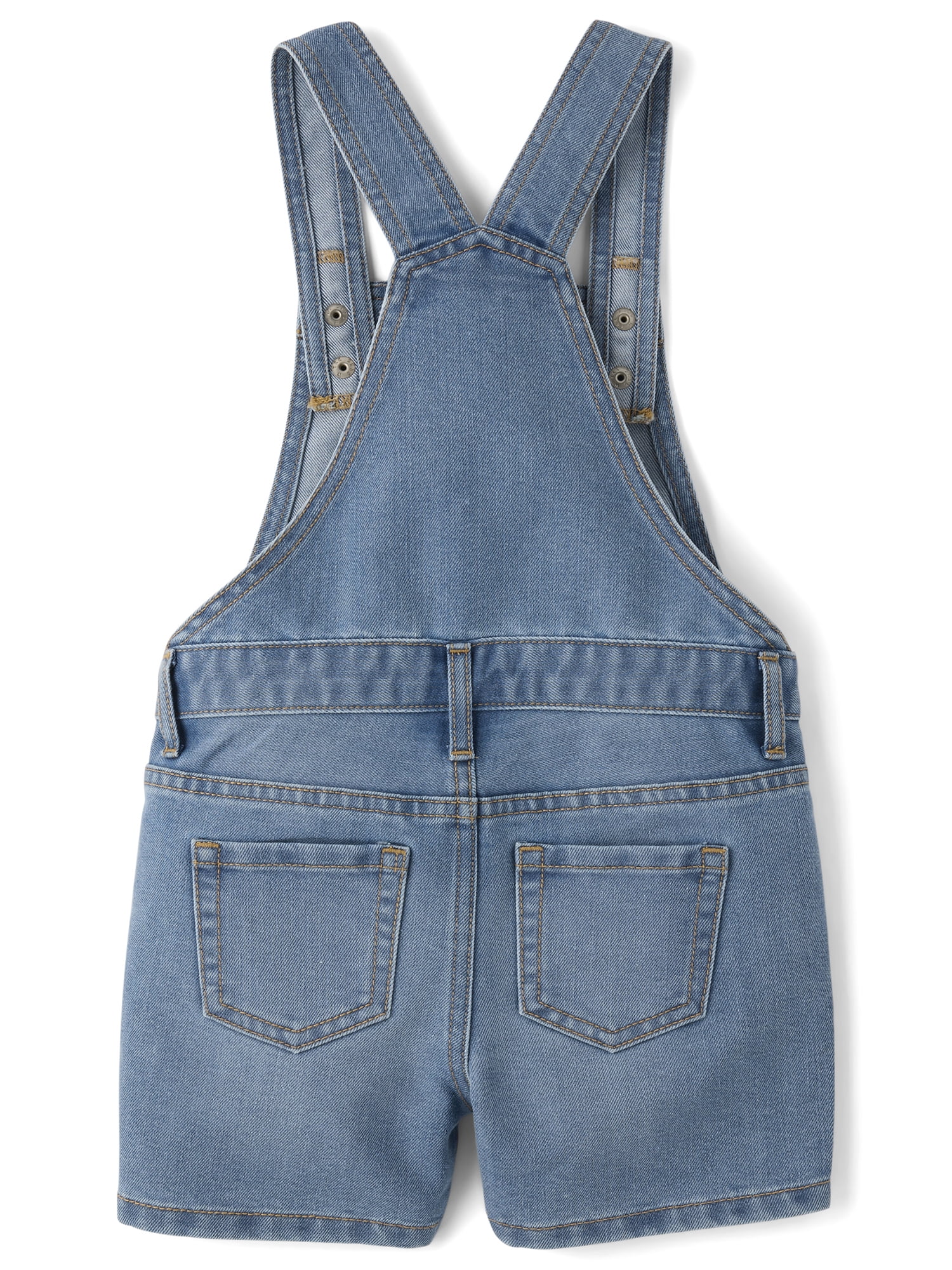 The Children's Place Baby & Toddler Girl Sleeveless Denim Shortalls, Sizes 6M-5T