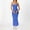 Blue, variant on Elegant Everyday Tennis Dress for Women Spring Silk Strap Dress with Solid Design suitable for Casual and Dining Black XS