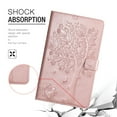 thumbnail image 6 of Dteck Folio Case For Samsung Galaxy Tab A 8.0 (2019 Model SM-T290 T295), Lightweight Embossed Tree PU Leather Flip Stand Case Cover with Card/Stlylus Holder,Rosegold, 6 of 7