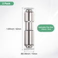 thumbnail image 3 of Uxcell 1/8" OD Check Valve, Nickel Plated Brass Push to Connect Fitting One Way Check Valve Quick Release Fitting [Silver Grey], 3 of 7