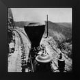 thumbnail image 2 of Hart, Alfred A. 15x15 Black Modern Framed Museum Art Print Titled - Rounding Cape Horn. Road to Iowa Hill from the river, in the distance. Black and white., 2 of 5