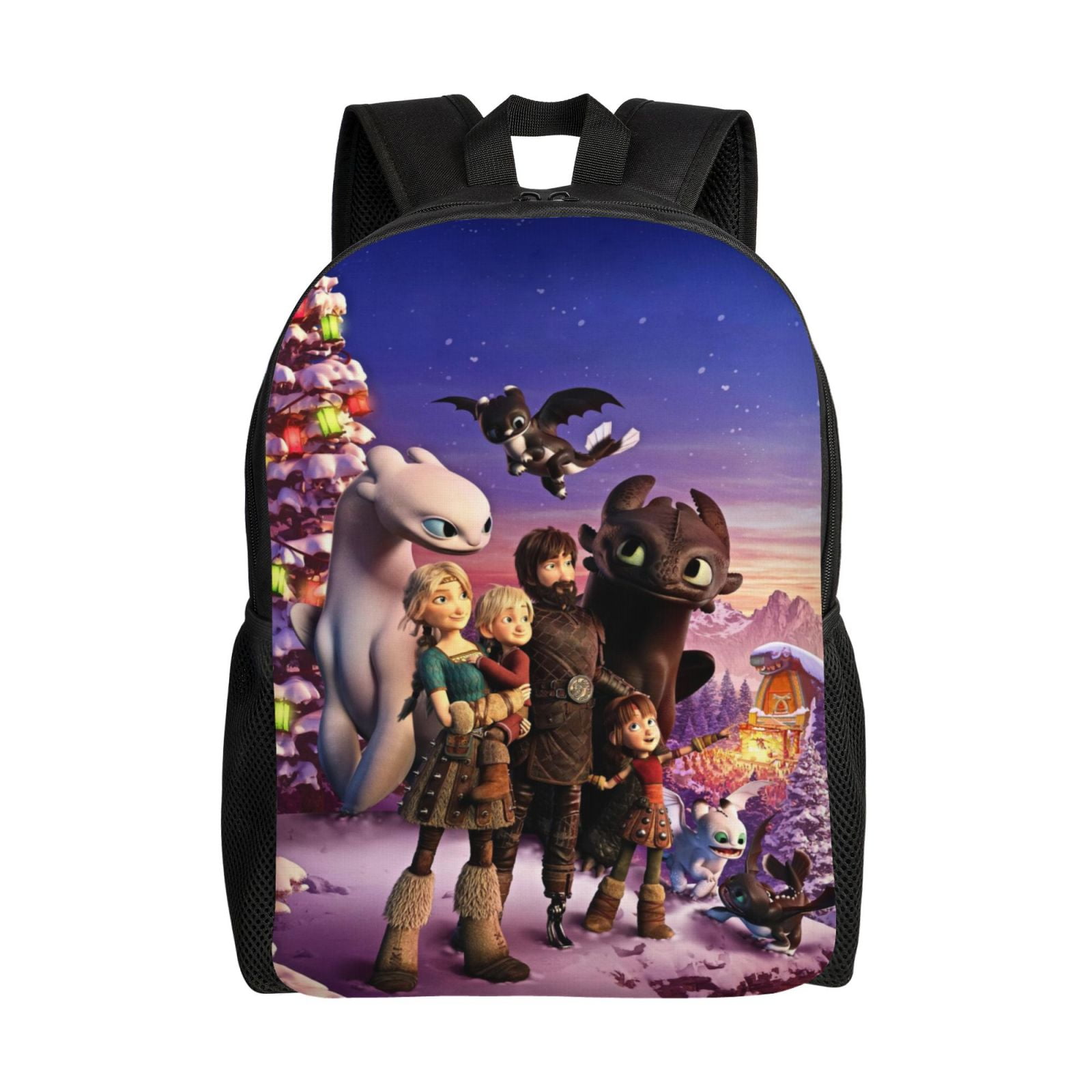Kids How To Train Your Dragon Toothless Backpack Water Resistant College School Bags Bookbag Travel Hiking Camping Daypack for Adults Teens Boys Girls 16in Walmart