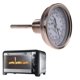 thumbnail image 4 of Pirómetro de termómetro de esfera de acero inoxidable 1/2 NPT para herramientas de cocina de horno, 4 of 9