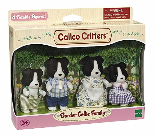 calico critters border collie family set