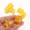 thumbnail image 3 of Juego de Dados Poliédricos Sunnimix DUNGEON Y DRAGONS DND Dice Pearl Amarillo, 3 of 4