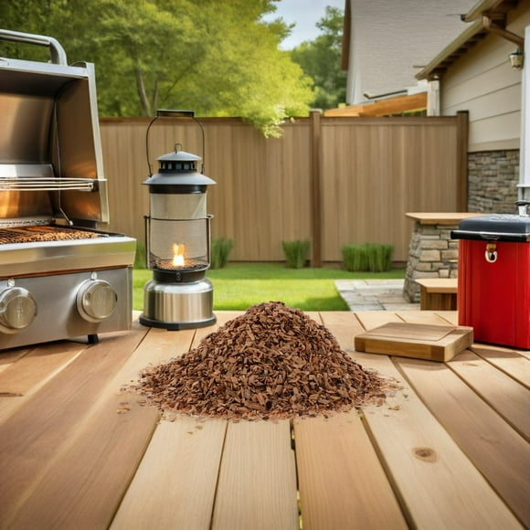 LOLIPPYY 1Pcs Wood Chips For Grilling - Cherry Wood For Smoking Meat - Flavor Enhancement For Barbecue