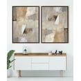 thumbnail image 7 of Kate and Laurel Sylvie Contemporary Neutral Textured Abstract Framed Canvas Wall Art by The Creative Bunch Studio, 31.5x41.5 Brown, Natural Modern Abstract Art for Wall, 7 of 7