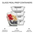 thumbnail image 6 of JoyJolt 3-Sectional Food Prep Storage Containers - Set of 5 - Grey, 6 of 6