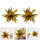 thumbnail image 2 of KAKOWELY Globos de estrella 3D gigantes, 50 unidades, de aluminio inflable, con pinchos, para decoración de fiestas, fondo colgante, adorno para fotomatón de boda, dorado, 2 of 5