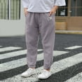 thumbnail image 2 of Zanarzt Boys Jogger Pants Cotton Toddler Boy Girl Casual Soft Trousers Baby Summer Fall Comfy Cotton Pants Back to School Clothes Grey,6-7 Years, 2 of 5