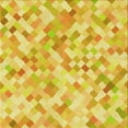thumbnail image 1 of Ahgly Tapis d'Intérieur Lavable en Machine Carré Transitionnel Jaune Audacieux, 7 Pieds Carré, 1 of 7