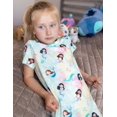 thumbnail image 4 of Oudiya Girls Short Sleeve Nightgowns Soft Print Pajamas Sleepwear Nighties for Kids 4-14, 4 of 6