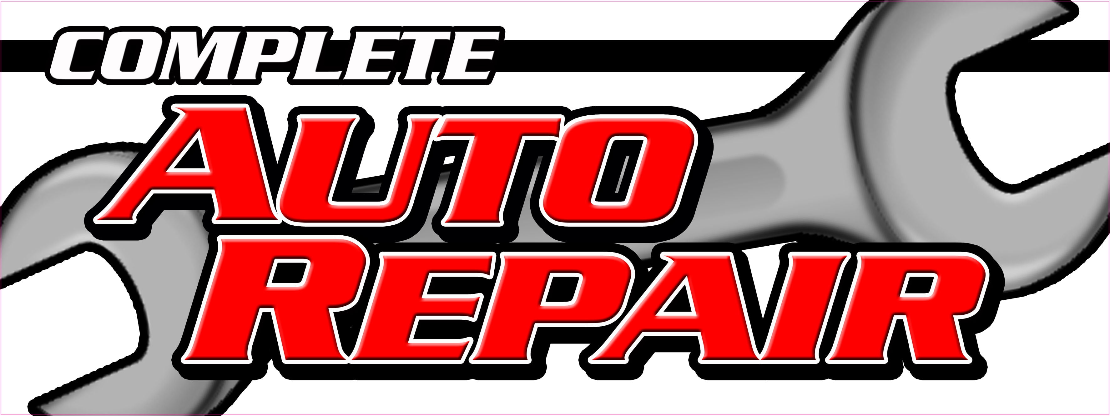 12" COMPLETE AUTO REPAIR DECAL sticker car mechanic transmission tires