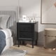 thumbnail image 2 of Mesita de Noche Costway Mesita Auxiliar con 2 Cajones Negro 40 x 39,5 x 55 cm, 2 of 7