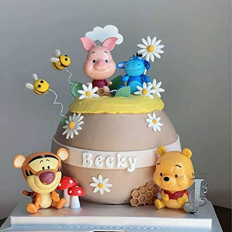 MEMOVAN Winnie The Pooh Cake Topper, Pooh Bear Cake Topper Cupcake