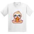 thumbnail image 3 of Inktastic Sloth Pizza Youth T-Shirt, 3 of 5