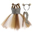 thumbnail image 5 of Disfraz de reno para niñas, falda para niñas, ciervo esponjoso, fiesta temática, juego de rol, traje-AM, 5 of 5